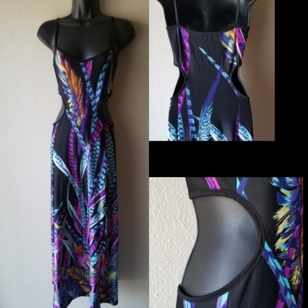 Multicolor Waist Out Summer Dress